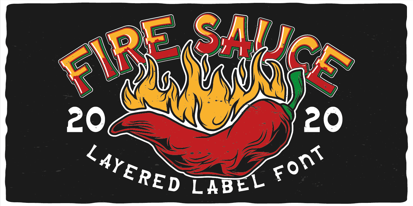 Fire Sauce Font preview